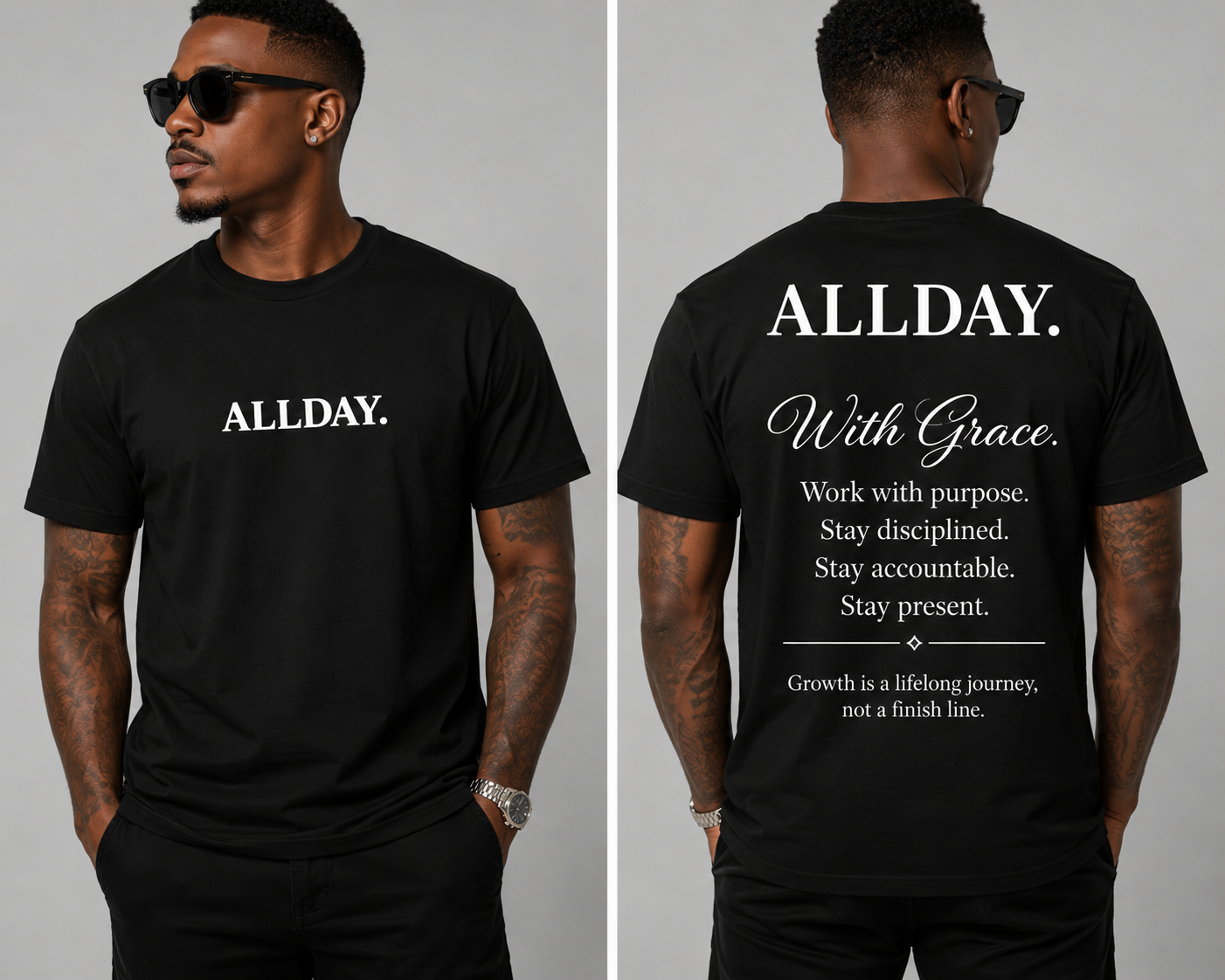 The With Grace. Tee - Classic Black